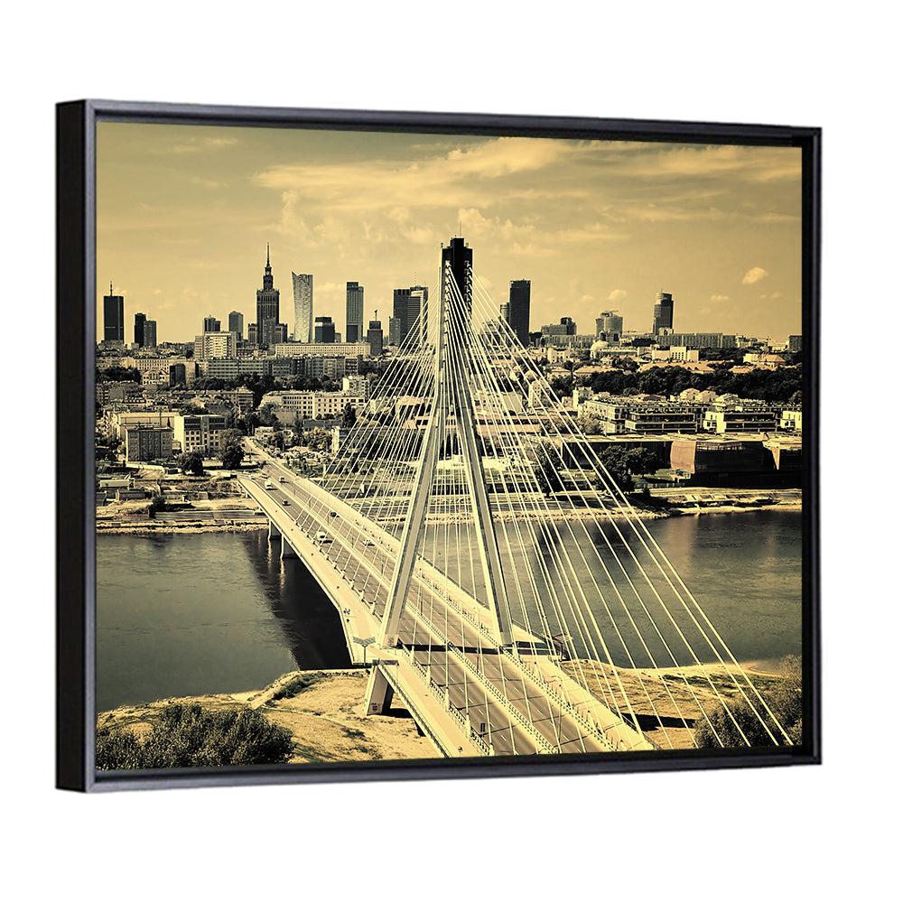 Warsaw Bird's-eye View Wall Art
