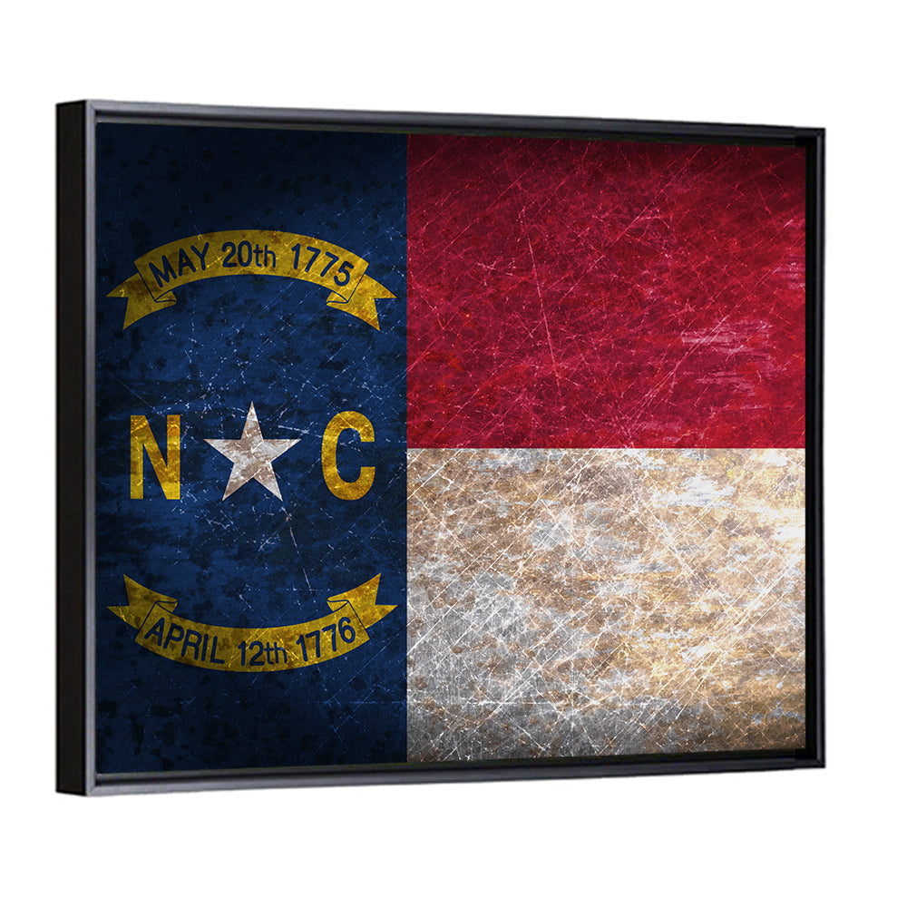 Vintage North Carolina State Flag Wall Art