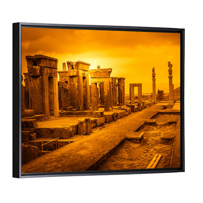 Ruins Of Ancient City Persepolis In Iran Wall Art