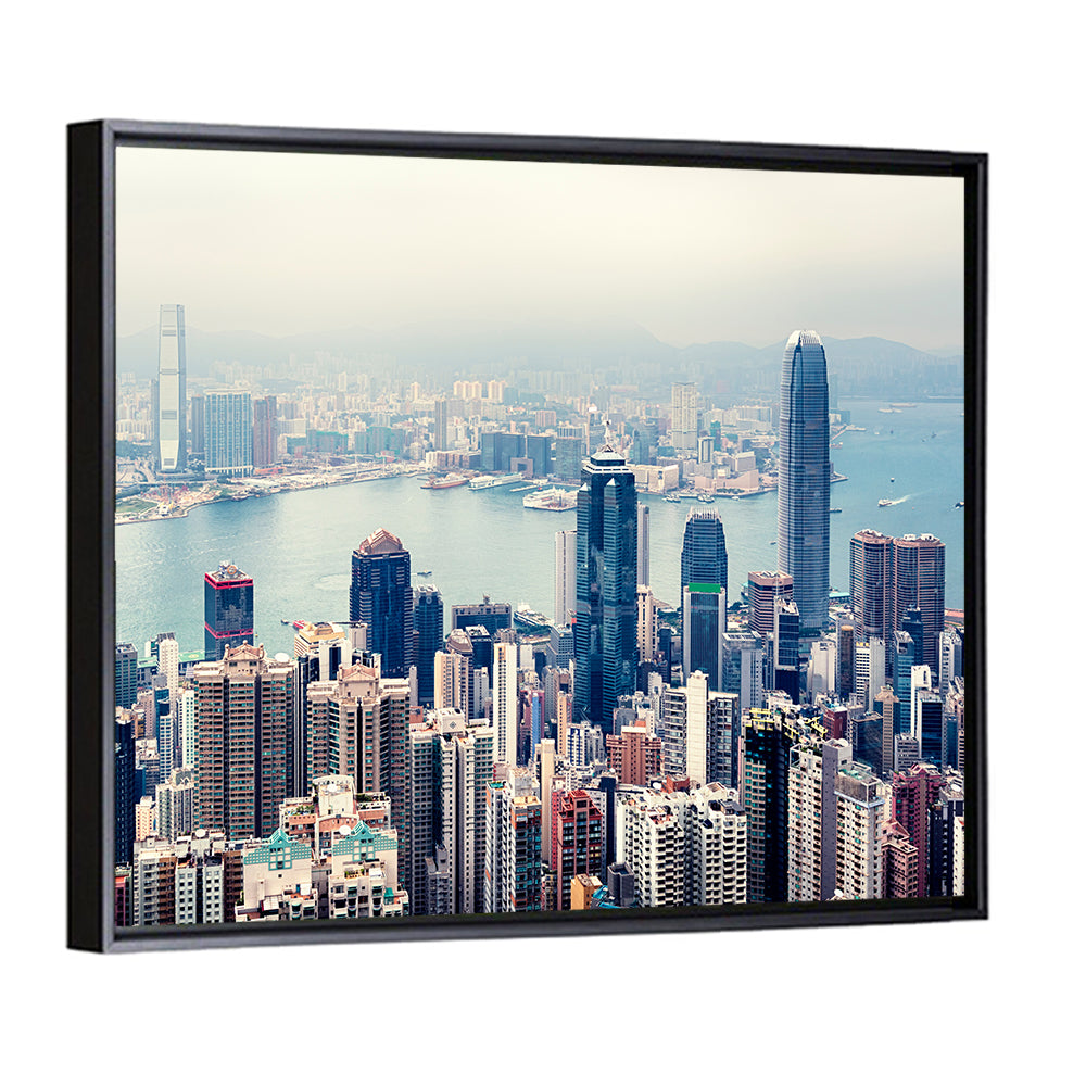 Victoria Harbour Hong Kong Skyline Wall Art