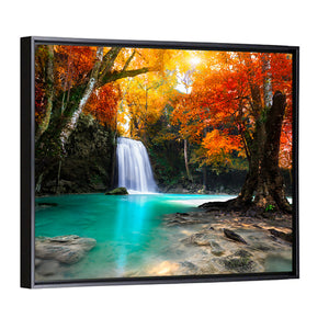 Thailand Deep Forest Waterfall Wall Art