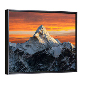 Evening View Of Ama Dablam Wall Art