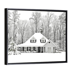 Frosty Cold Winter Scene Wall Art