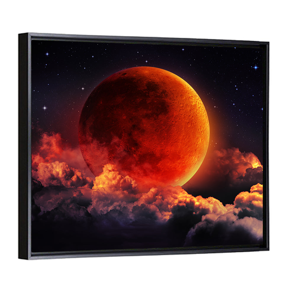 Blood Moon Eclipse Wall Art