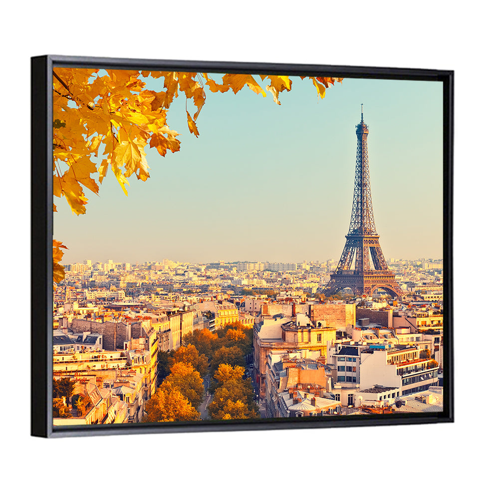 Eiffel Tower At Sunset Wall Art