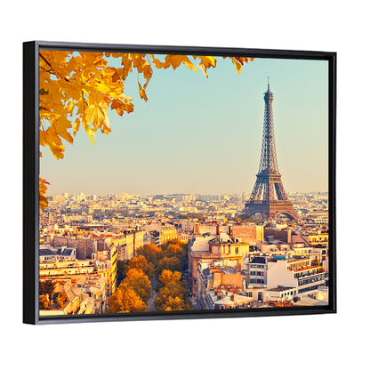 Eiffel Tower At Sunset Wall Art