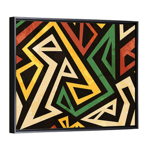 African Geometric Pattern Wall Art