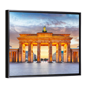 Brandenburg Gate At Night Wall Art