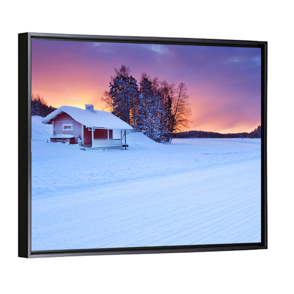Frozen Finnish Lapland At Sunrise Wall Art