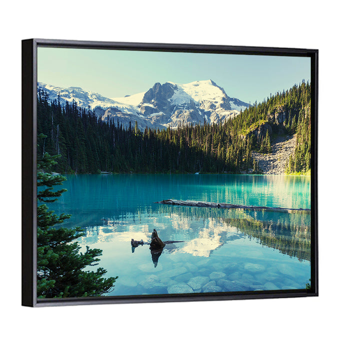 Joffre Lake, Canada Wall Art as a framed canvas