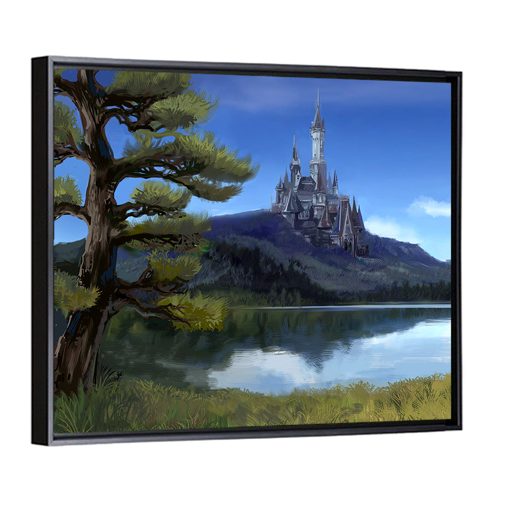 Moonlit Medieval Castle Wall Art