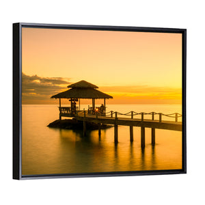 Wooden Pier In Phuket Thailand Wall Art