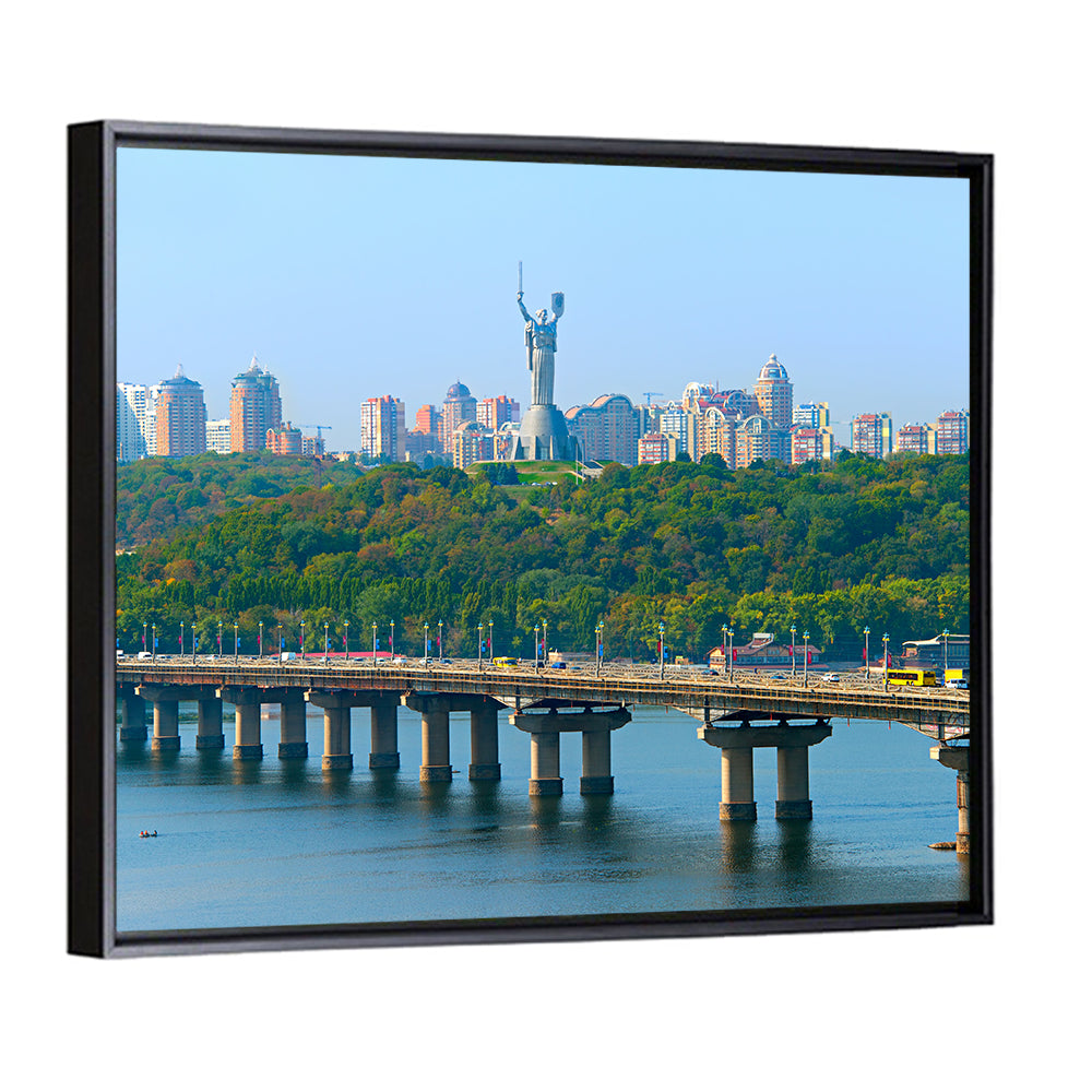 Paton Bridge with Mother Ukraine, Kyiv Wall Art