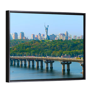 Paton Bridge Over River Dnieper Wall Art