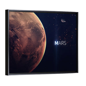 Mars Planet Close-Up Wall Art