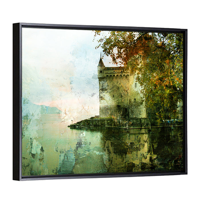 Chillon Castle Reflection Wall Art