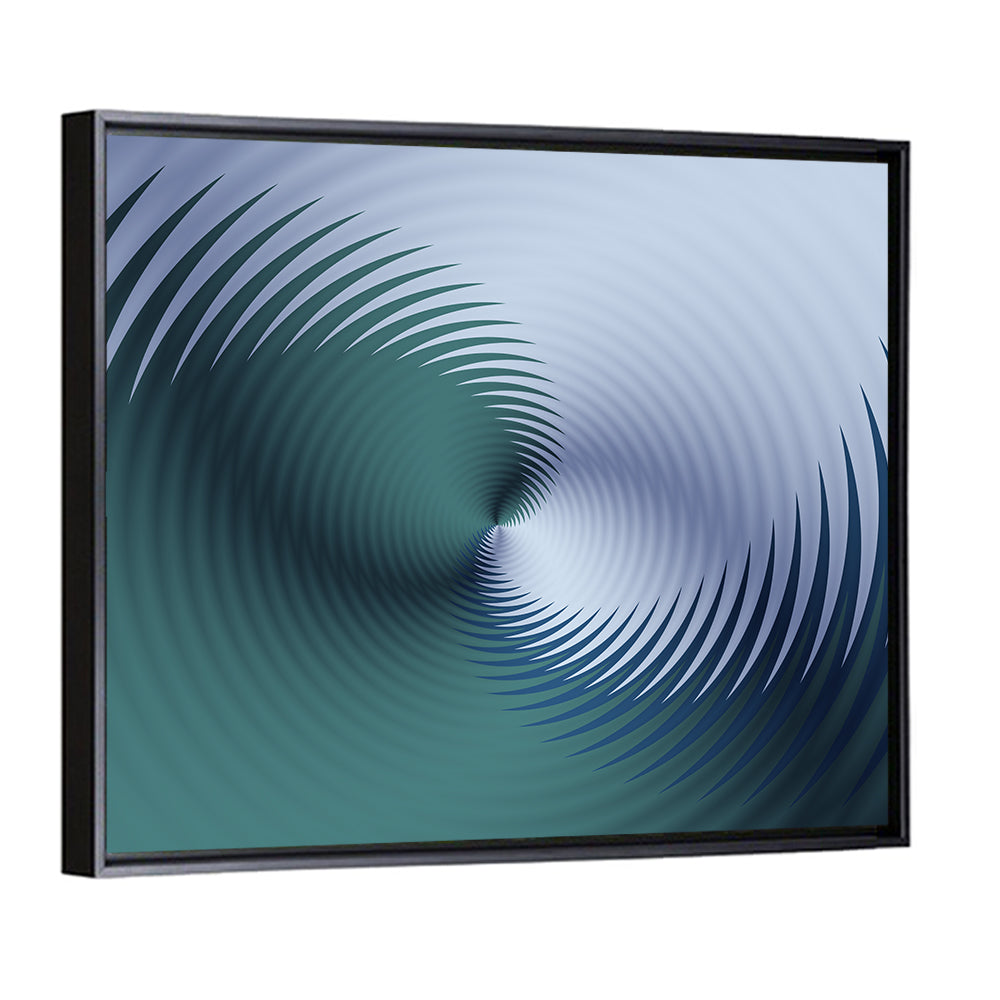 Hypnotic Floral Vortex Wall Art