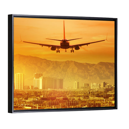 Airplane Trip to Las Vegas Wall Art