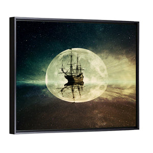 Floating Old Ship Artwork Wall Art