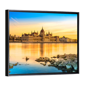 Budapest Parliament At Sunset Wall Art