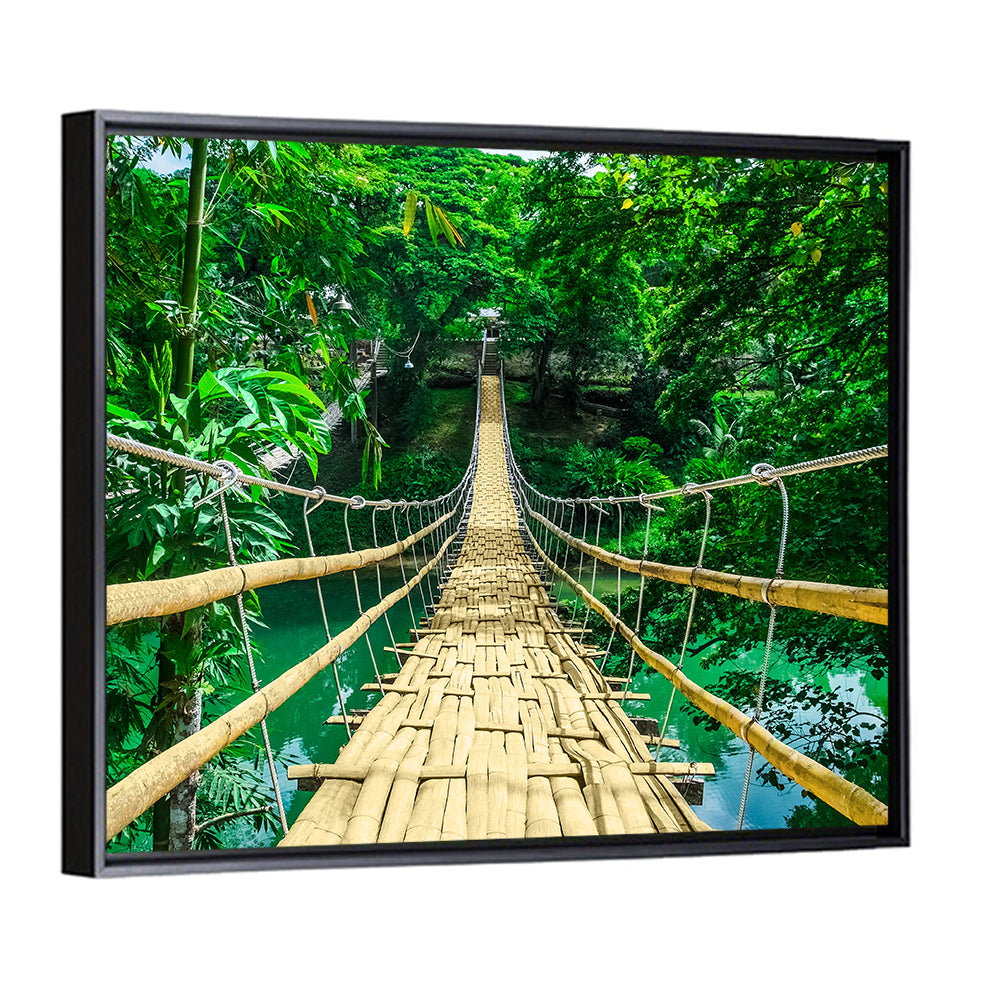 Bamboo Pedestrian Bridge Wall Art