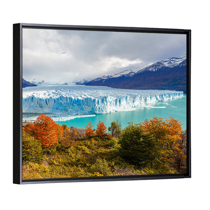 Perito Moreno Glacier, Autumn Wall Art as a framed canvas