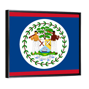 Flag Of Belize Wall Art