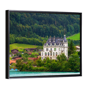 Mansion On Lake Brienz Wall Art