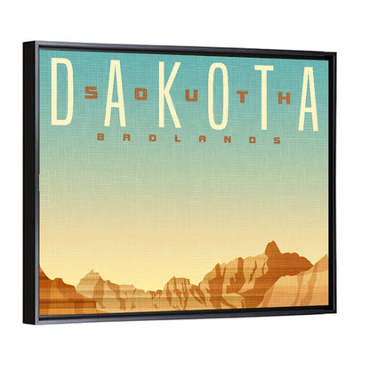 South Dakota Travel Sticker Wall Art