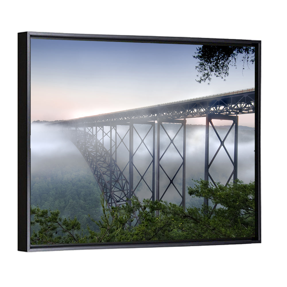 New River Gorge Bridge at Dusk Wall Art