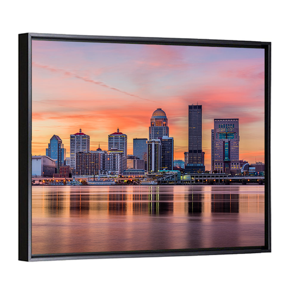 Louisville Skyline at Sunset Wall Art