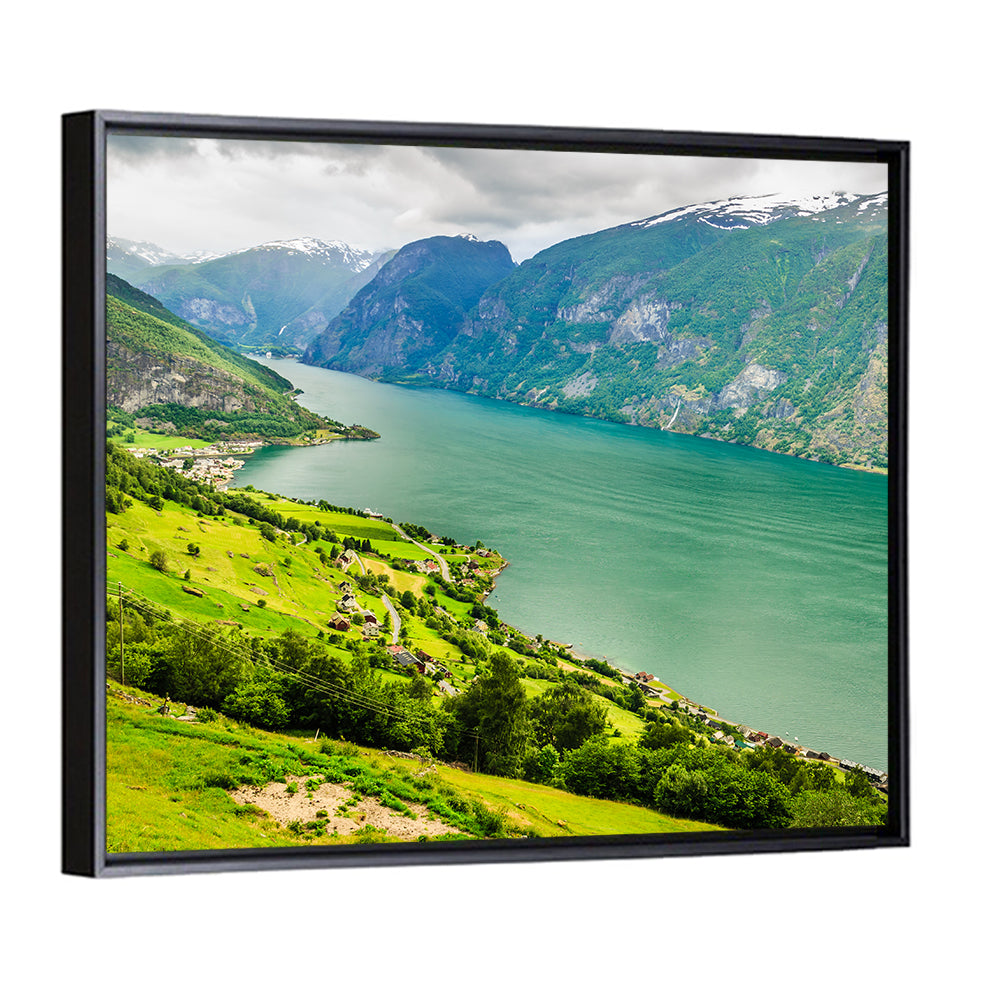 Aurlandsfjord Valley Panorama Wall Art