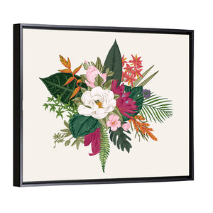 Bouquet Of Exotic Flowers Wall Art