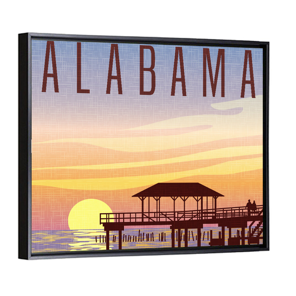 Alabama Travel Poster Wall Art