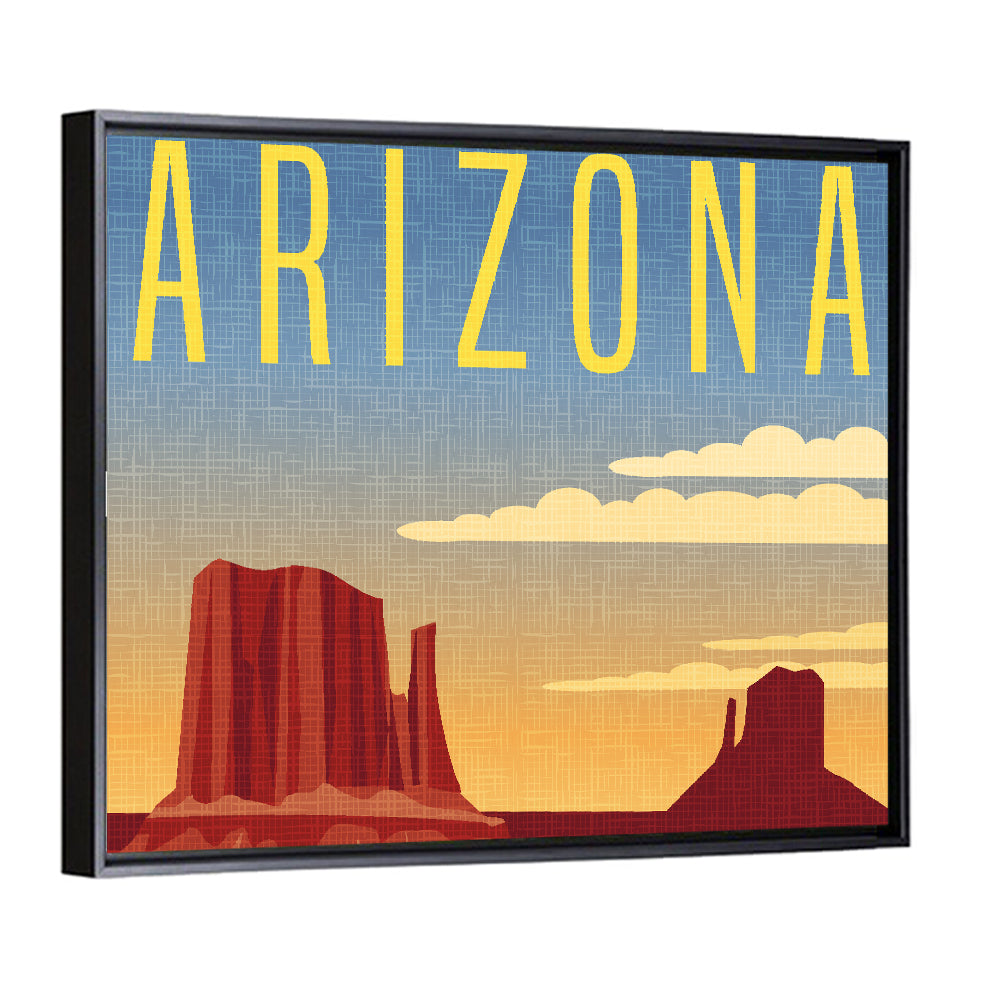 Monument Valley Travel Illustration Wall Art