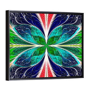 Stained-Glass Window Style Pattern Wall Art