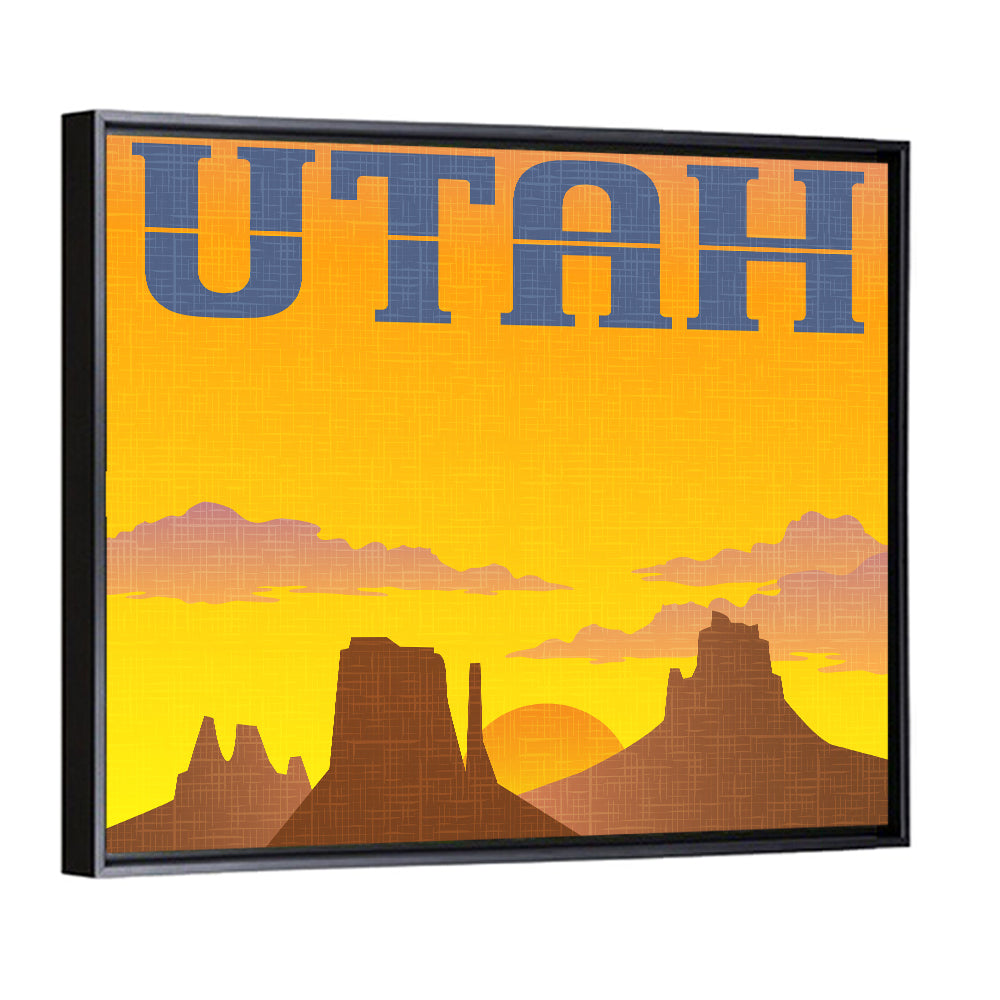 Utah Travel Poster Wall Art