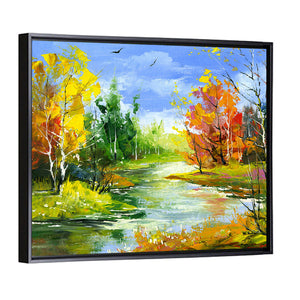 The Autumn Stream Wall Art