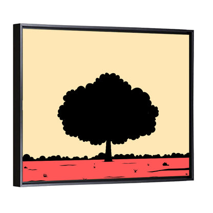 Big Tree Silhouette Wall Art