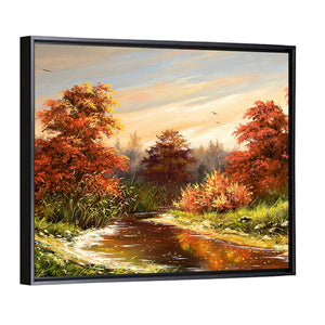 The Autumn River Wall Art