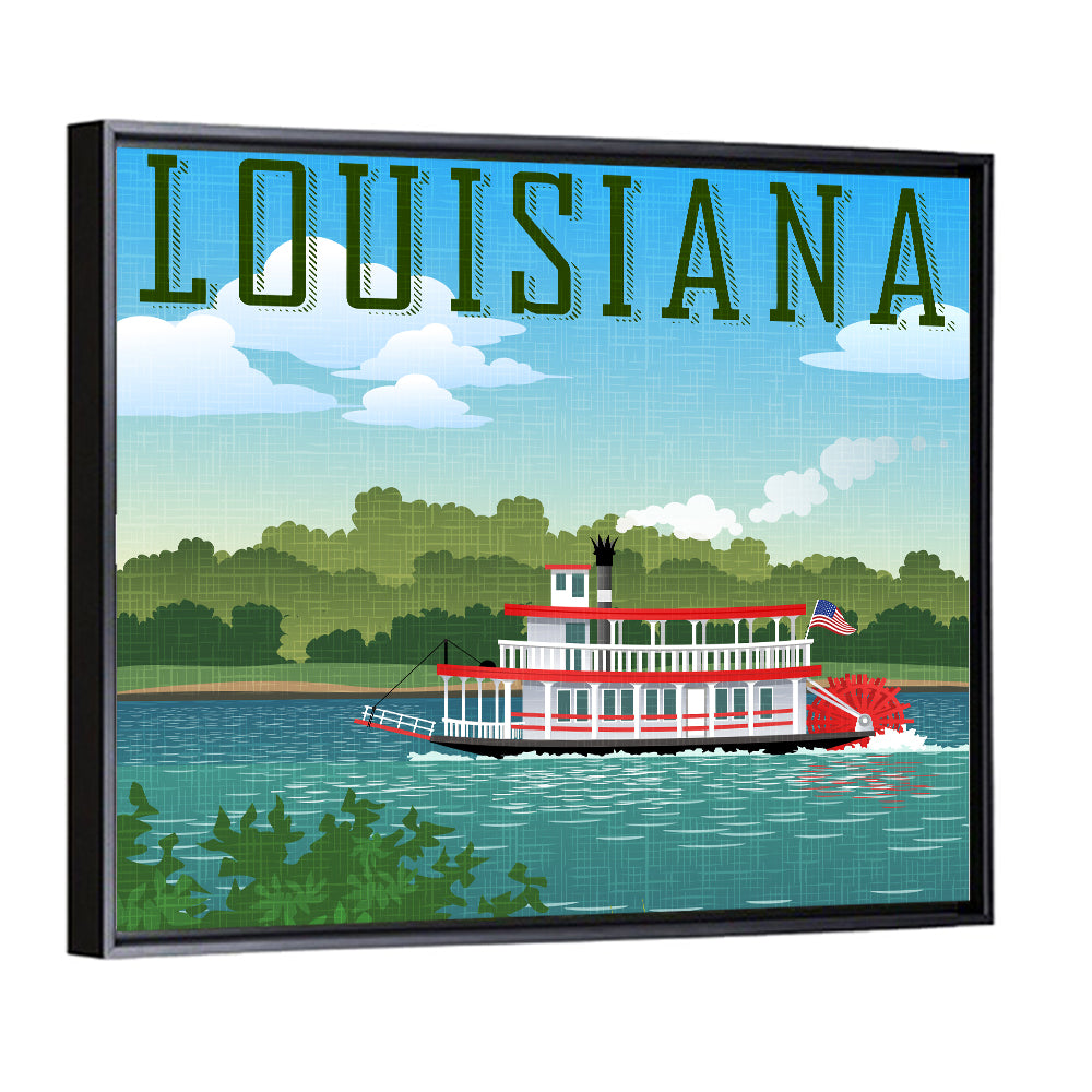 Louisiana Steamboat Wall Art