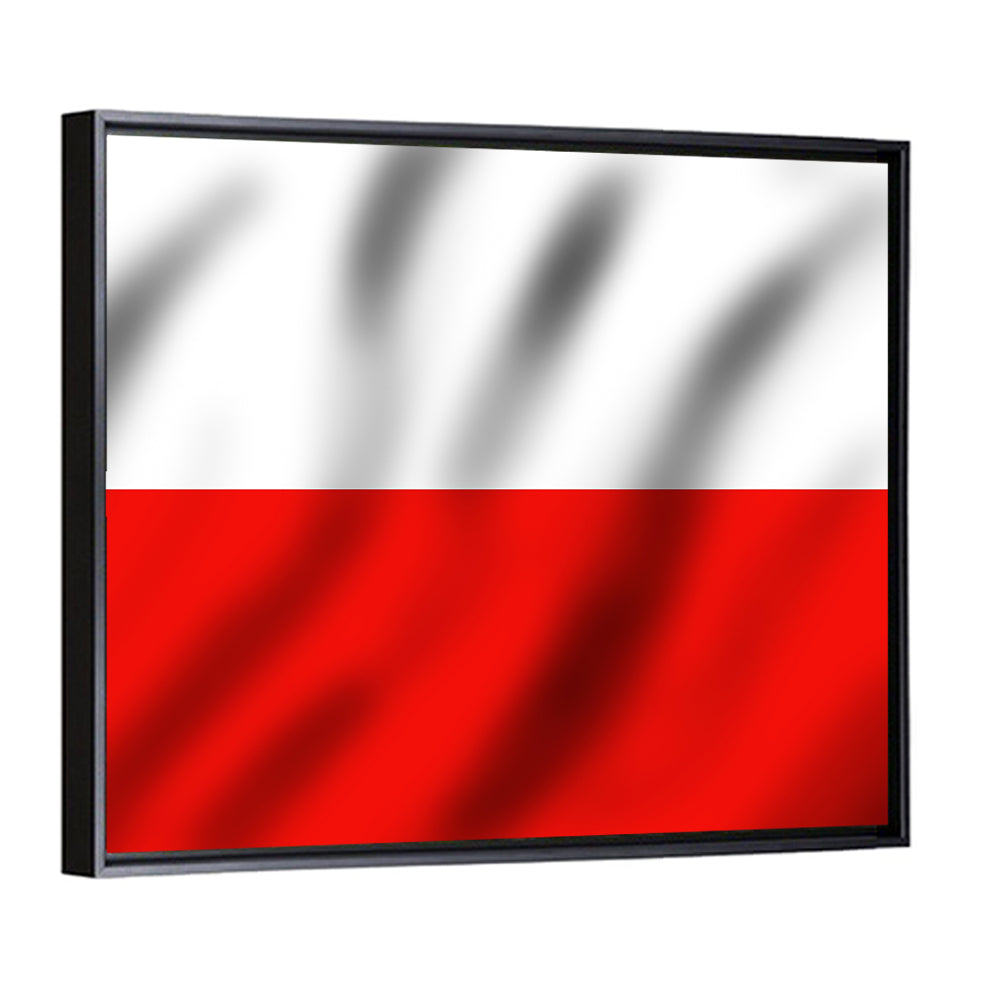 Waving Flag of Poland Wall Art