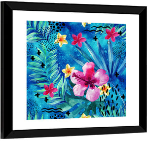 Tropical Summer Abstract Wall Art