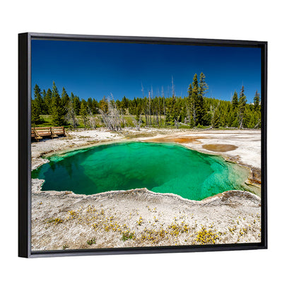 Abyss Pool In Yellowstone National Park Wall Art