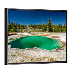 Abyss Pool In Yellowstone National Park Wall Art