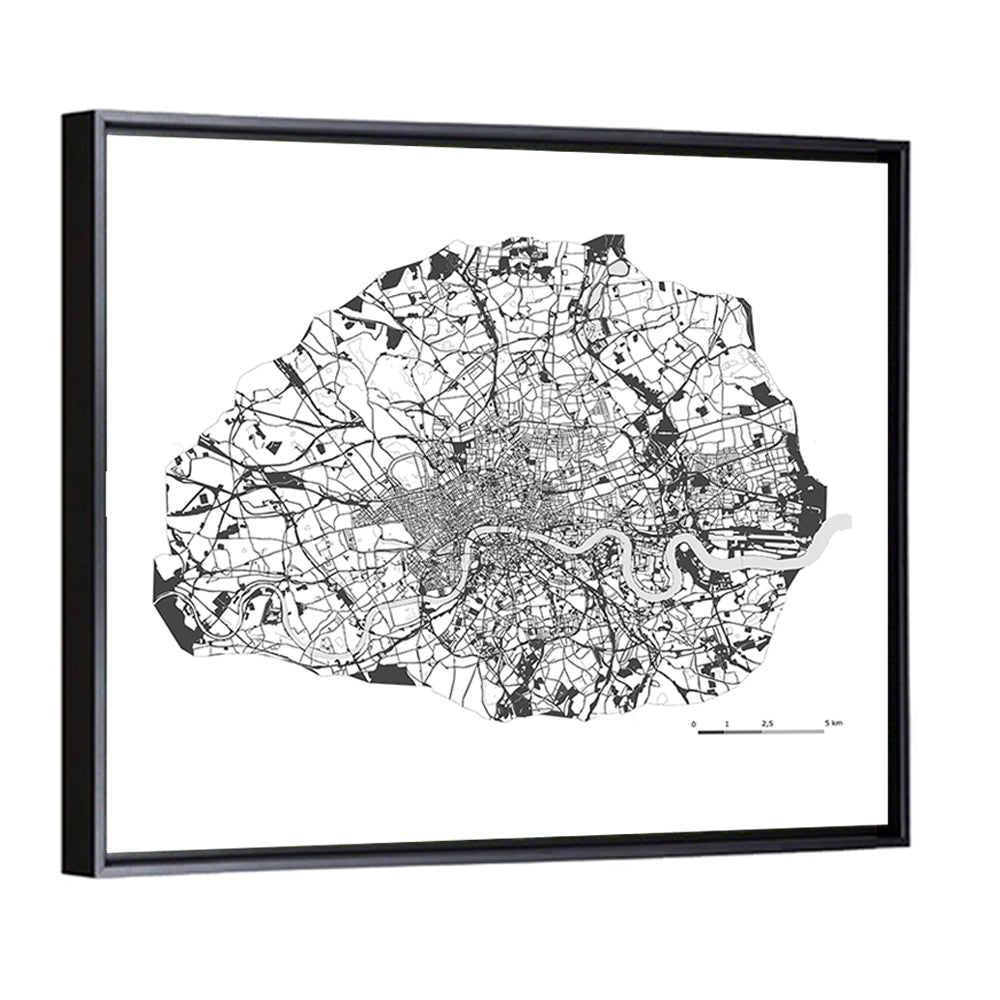 London City Map Wall Art