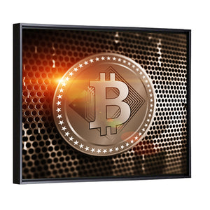 Bitcoin CloseUp Wall Art