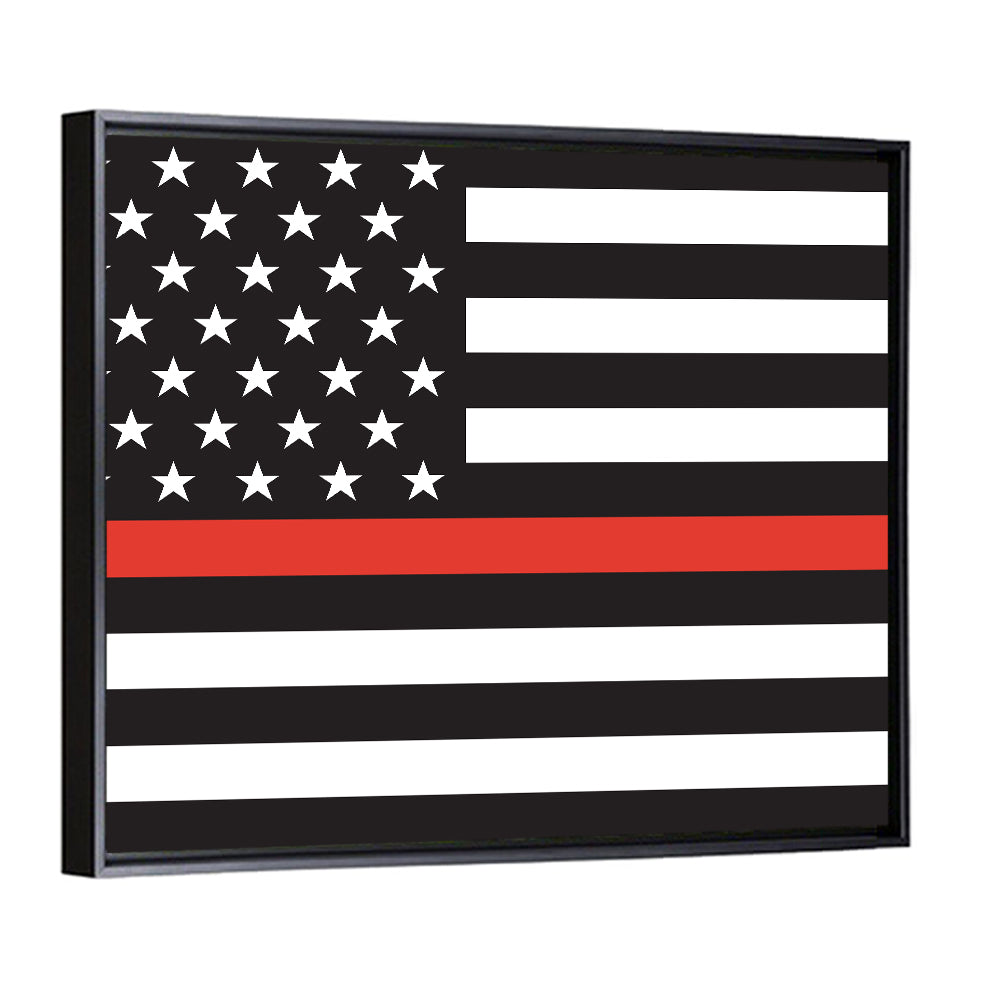 American Flag Minimalist Design Wall Art