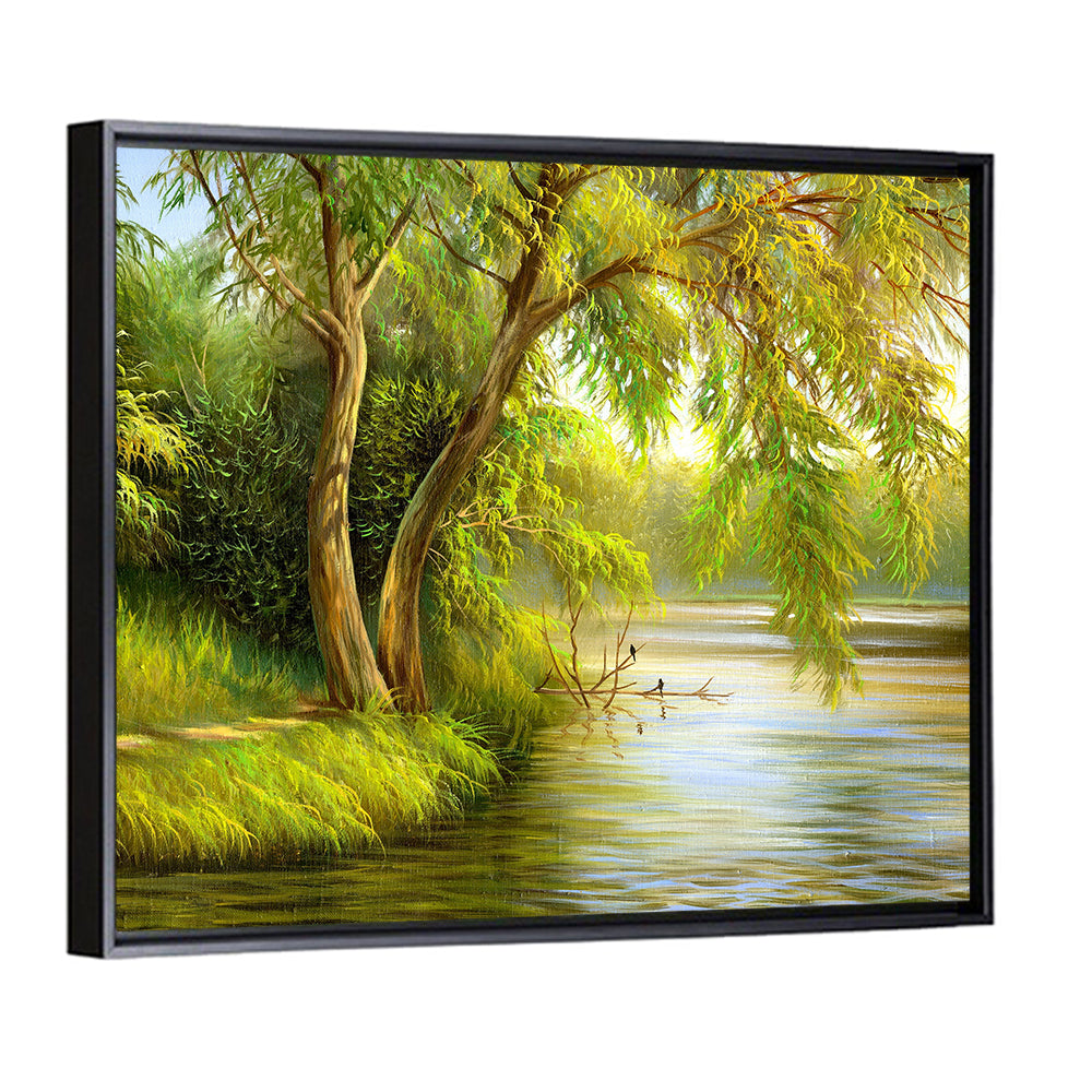 Summer Willow Lake Wall Art