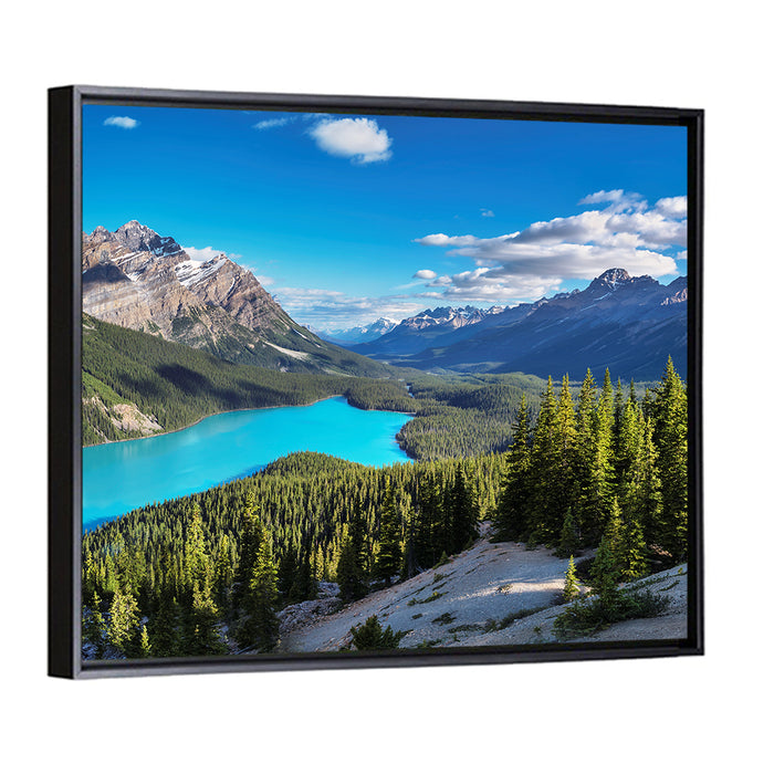 Peyto Lake, Banff National Park Wall Art as a framed canvas